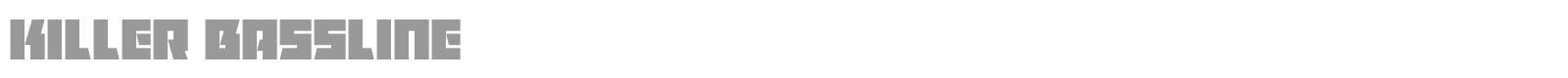 Killer Bassline font preview